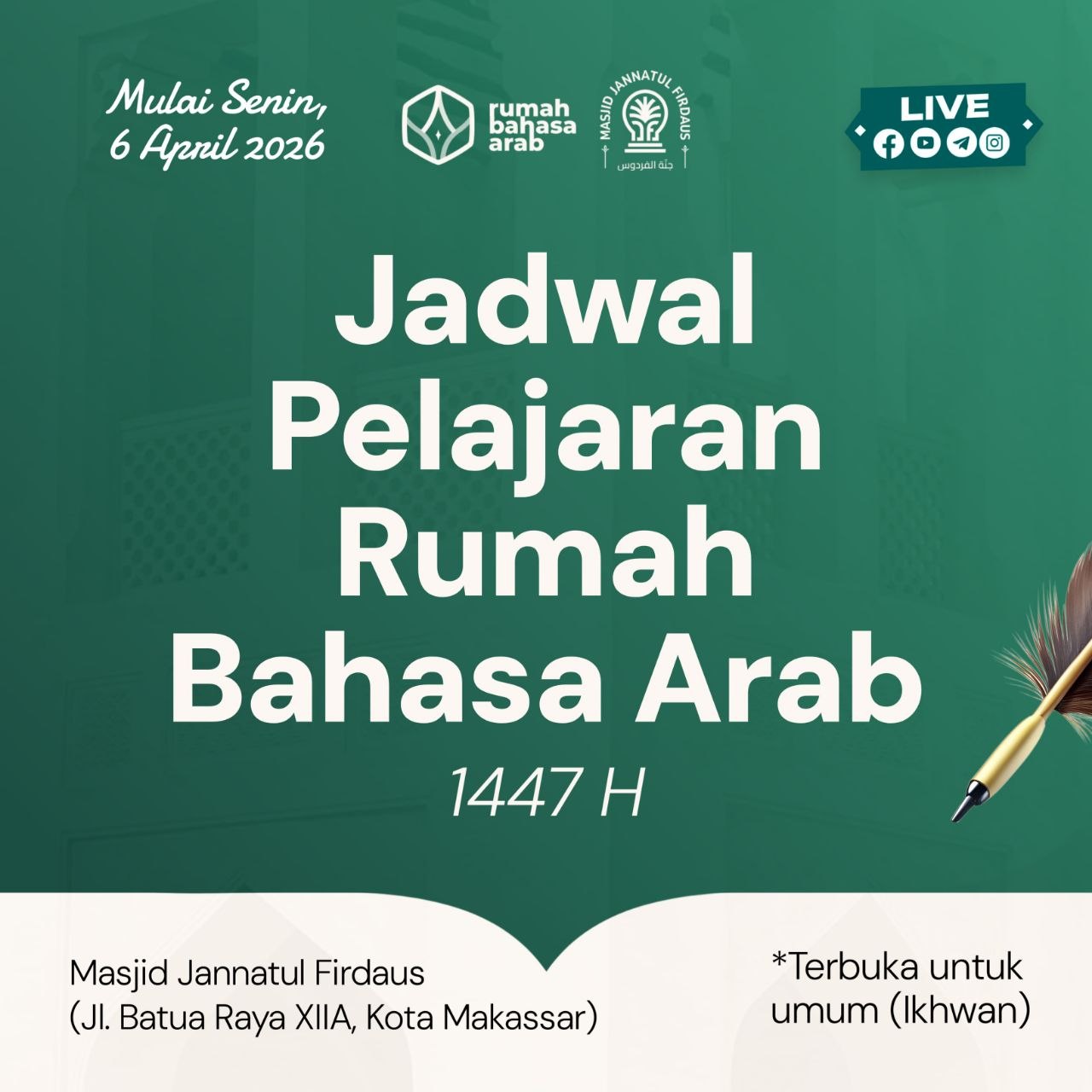 Jadwal RBA 1447 H